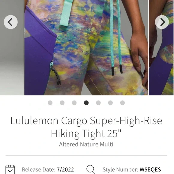 Lululemon Cargo Super-High-Rise
Hiking Tight 25"
Altered Nature Multi, Size 4. - Picture 8 of 8